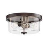 Fuller 2 Light Flush Mount 5.5 Inch Tall and 11.75 Inch Wide by Maxim - 5691