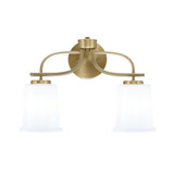 Cavella 2 Light Bath Bar 12 Inch Tall and 16.75 Inch Length by Toltec - 3912-12-1675