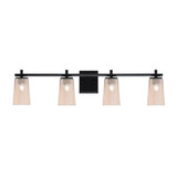 Franklin 4 Light Bath Bar 11.25 Inch Tall and 35.25 Inch Length by Toltec - 1214-1125-3525