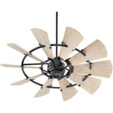 Windmill Patio Fan in style 52 inches wide by 16.46 inches high by Quorum  - 195210