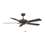 5 Blade Ceiling Fan 7.75 Inch Tall and 52 Inch Wide by Meridian - M2038