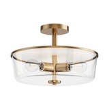 Fuller 3 Light Flush Mount 10 Inch Tall and 14.75 Inch Wide by Maxim - 5695