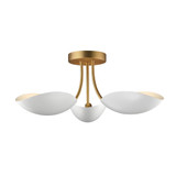Maris 3 Light Semi Flush Mount 8 Inch Tall and 22 Inch Wide by Maxim - 10823