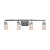 Odyssey 4 Light Bath Bar 9.75 Inch Tall and 37.25 Inch Length by Toltec - 2614-975-3725