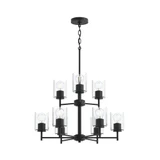 Replay 9 Light Chandelier 28 Inch Tall and 25 Inch Wide by Progress - P400481
