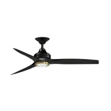 Spitfire Ceiling Fan with Light Kit 21.08 Inch X 54 Inch Wide by Fanimation - FPD6721-54-BBS