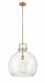 Newton Sphere 1 Light Stem Pendant 20.5 Inch X18 Inch Wide by Innovations - 410-1SL-G410-18