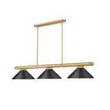 Vanguard 3 Light Billiard 8.75 Inch Tall and 15 Inch Wide by Z Lite - 3050-3-15