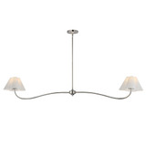 Saxon 2 Light Linear Pendant 10.25 Inch Tall and 62 Inch Length by Maxim - 18102