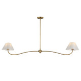 Saxon 2 Light Linear Pendant 10.25 Inch Tall and 62 Inch Length by Maxim - 18102