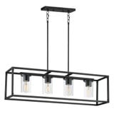 Lateral 4 Light Linear Pendant 10 Inch Tall and 9.25 Inch Wide by Maxim - 10288CL