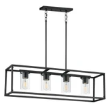 Lateral 4 Light Linear Pendant 10 Inch Tall and 9.25 Inch Wide by Maxim - 10288CL