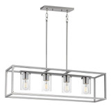 Lateral 4 Light Linear Pendant 10 Inch Tall and 9.25 Inch Wide by Maxim - 10288CL