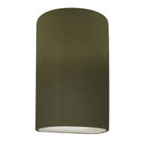 Ambiance 12W 1 LED Large Cylinder Closed Top Wall Sconce by Justice Design - CER-5260-LED1-1000