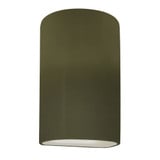 Ambiance 12W 1 LED Large Cylinder Closed Top Wall Sconce by Justice Design - CER-5260-LED1-1000