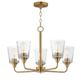 Hudson 5 Light Chandelier 15.25 Inch Tall and 24 Inch Wide by Maxim - 12875