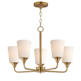 Hudson 5 Light Chandelier 15.25 Inch Tall and 24 Inch Wide by Maxim - 12875