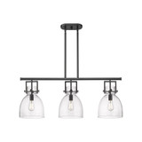 Newton Bell 3 Light Island 15.13 Inch Tall X 41.5 Inch Wide by Innovations - 411-3I-G412-10
