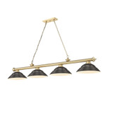 Cordon 4 Light Billiard 14 Inch Tall and 16 Inch Wide by Z Lite - 2306-4-BILL-STSHADE