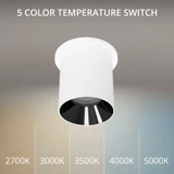 Zoron 15W 1 LED Flood Trimmed Round Outdoor Flush Mount 4.5 Inch by WAC - C4RT-FCS