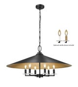 Rialto 6 Light Pendant 16.5 Inch Tall and 32 Inch Wide By Z-Lite - 1953-32