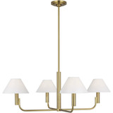 Colfax 4 Light Chandelier 10 Inch X 34.5 Inch Wide by Visual Comfort Studio - SLC1014