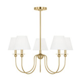 Elsay 5 Light Chandelier 15.5 X 29.75 Inch Wide by Visual Comfort Studio - DJC1255