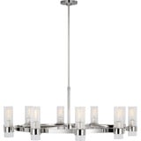 Geneva 8 Light Chandelier 14.88 X 42 Inch Wide by Visual Comfort Studio - CC16810
