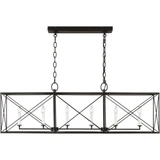 Beatrix 6 Light Outdoor Large Linear Lantern 12 In by Visual Comfort Studio - CC1646