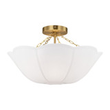 Stassi 2 Light Semi Flush Mount 18.5 Inch Wide by Visual Comfort Studio - AF1212