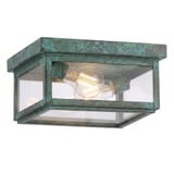 Branford 2 Light Outdoor Semi Flush Mount Brass Traditions by Innovations - 91122