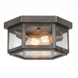 Branford 2Light Outdoor Semi Flush Mount 11 Brass Traditions by Innovations - 91132