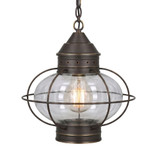 Ellington 1 Light Outdoor Pendant 13 Inch T Brass Traditions by Innovations - 9622