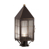 Ashford 1Light Outdoor Post Lantern 19.25 T Brass Traditions by Innovations - 9520