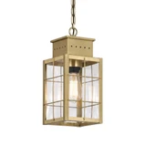 Norfield 1 Light Outdoor Pendant 12.5 Inch Brass Traditions by Innovations - 9422-H