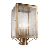 Westbrook 3 Light Outdoor Post Lantern 17.5 Brass Traditions by Innovations - 94510