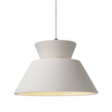 Radiance Trapezoid 1 Light Cord Pendant 8.5 X 14 Inch by Justice Design - CER-6423