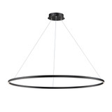 Groove 68W 1 LED Ring Pendant 60 Inch Tall and 1.25 Inch Wide by ET2 - E52735