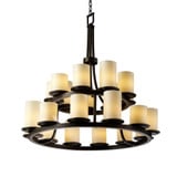 Candlearia Dakota 21 Light Large 2 Tier Chandelier by JD CNDL-8767-10-CREM
