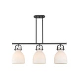 Newton Bell 3 Light Island 14.88 Inch Tall X 41.5 Inch Wide by Innovations - 410-3I-G412-10