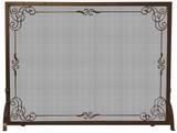 44 Inch Single Panel Screen with Decorative Scroll - 324-BEL-1918652