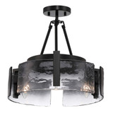 Aenon 3 Light Semi Flush Mount 10 Inch Tall and 16.5 Inch Wide by Golden - 3164-3SF_1