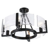 Aenon 4 Light Semi Flush Mount 18.5 Inch Tall and 22 Inch Wide by Golden - 3164-4SF