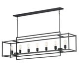 Gridline 7 Light Linear Pendant 10 Inch Tall and 17 Inch Wide by Maxim - 10417
