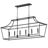 Clifton 6 Light Linear Pendant 13 Inch Tall and 22 Inch Wide by Maxim - 25317