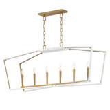 Melrose 6 Light Linear Pendant 13 Inch Tall and 20 Inch Wide by Maxim - 28616