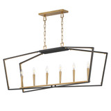 Melrose 6 Light Linear Pendant 13 Inch Tall and 20 Inch Wide by Maxim - 28616