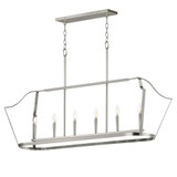 Arden 6 Light Linear Pendant 14 Inch Tall and 31 Inch Wide by Maxim - 10427