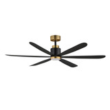 Petals 6 Blade Ceiling Fan with Light Kit 17 Inch and 60 Inch Wide by Maxim - 88326