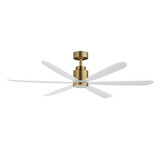 Petals 6 Blade Ceiling Fan with Light Kit 17 Inch and 60 Inch Wide by Maxim - 88326